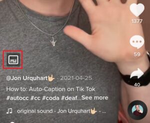 how to get captions on tiktok when watching