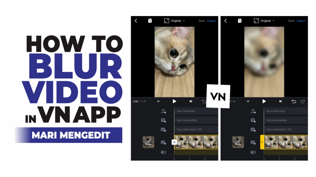 how to blur video in vn app