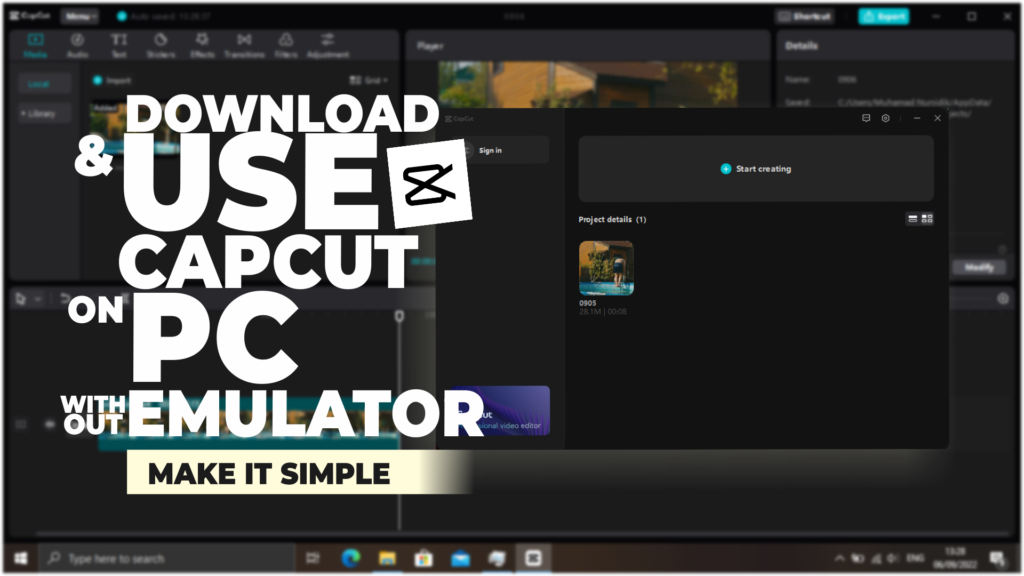 how to download capcut on pc without emulator
