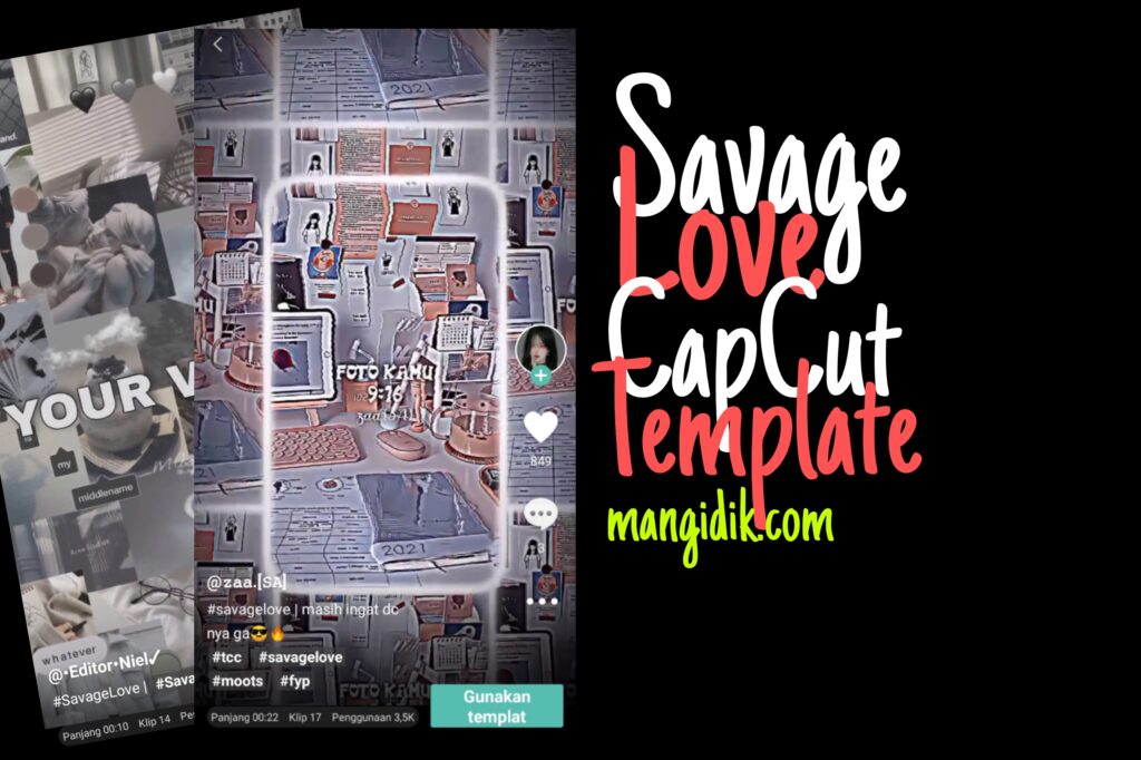 savage love capcut template