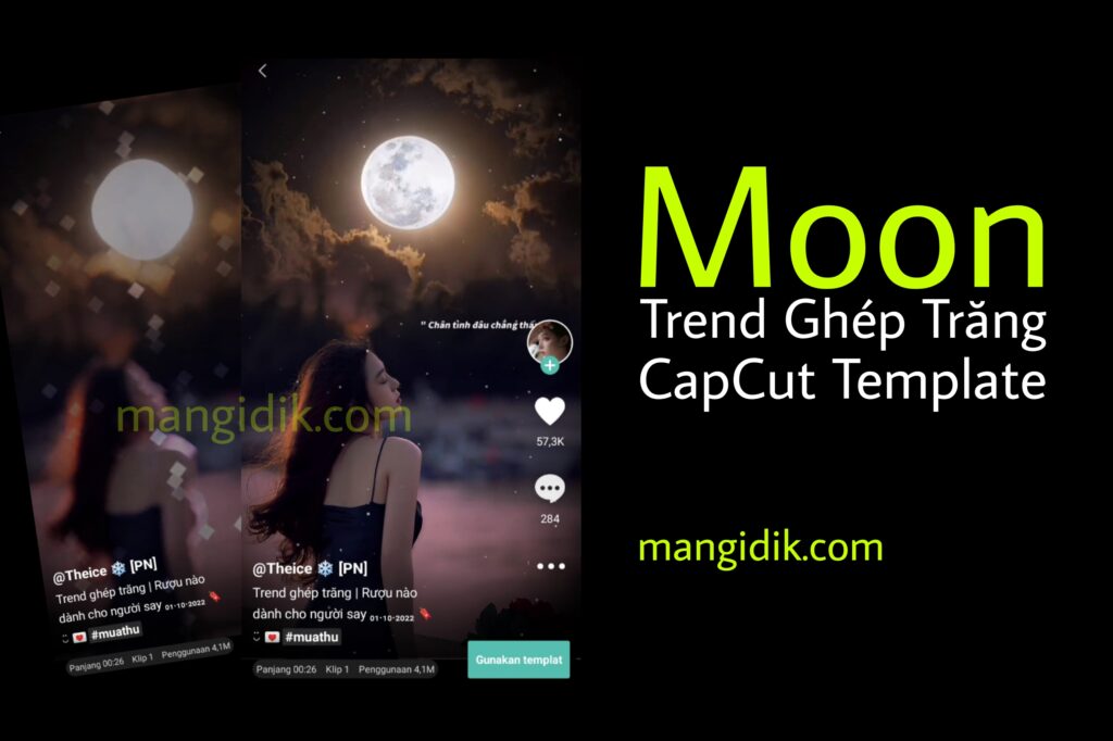 moon capcut template