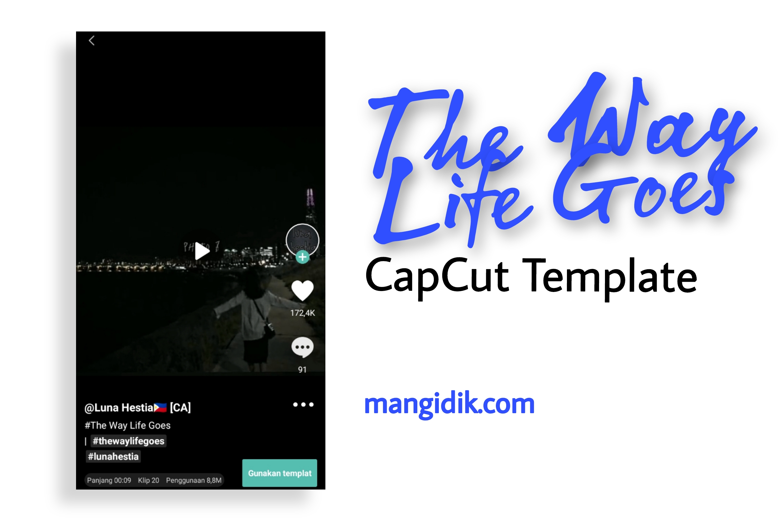 the way life goes capcut template