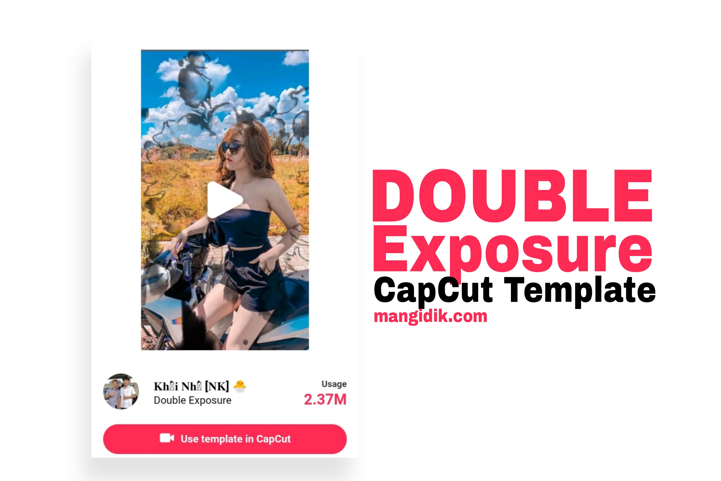 double exposure capcut template