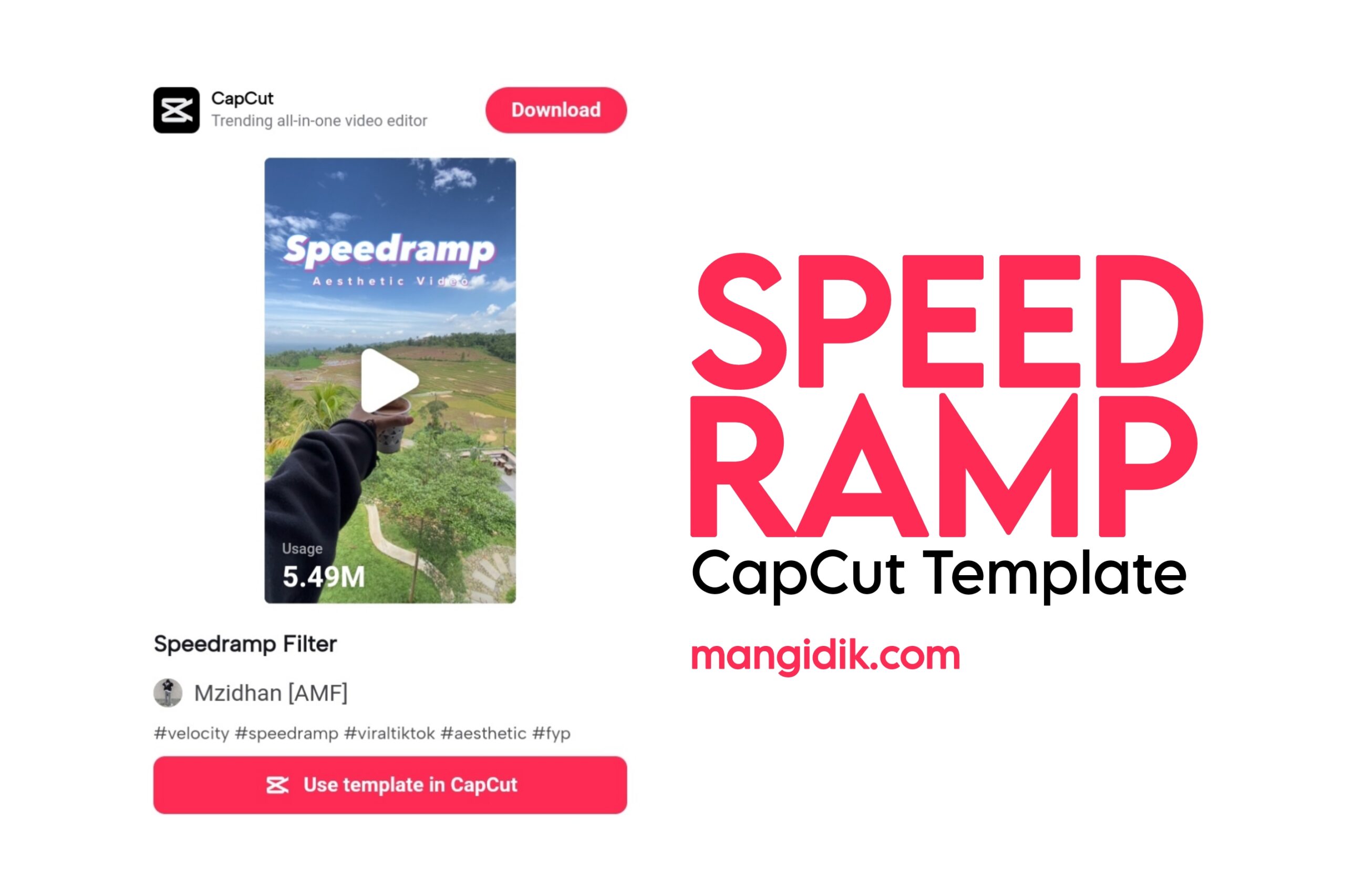 speed ramp capcut template