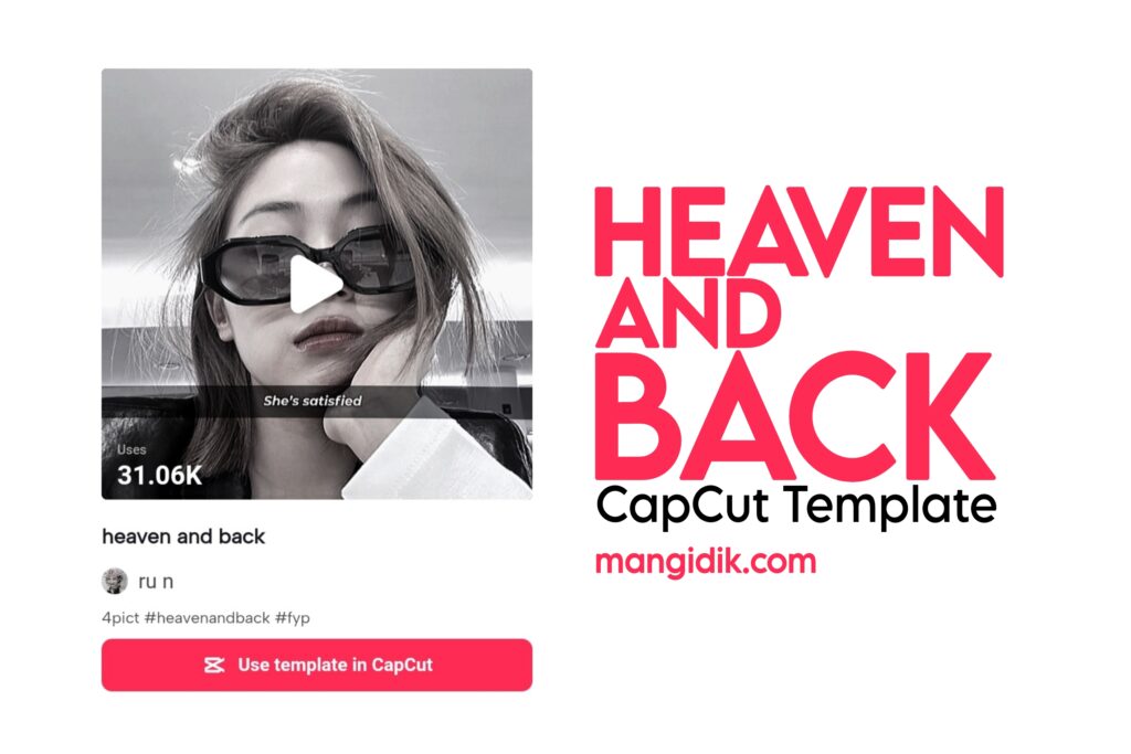 heaven and back capcut template