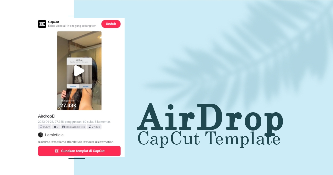 airdrop capcut template