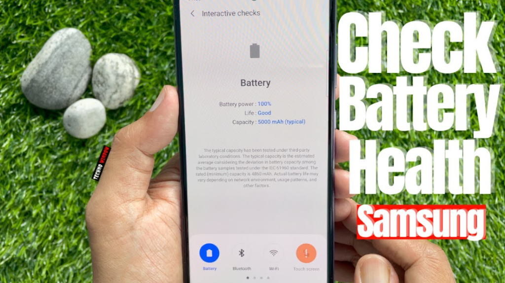 how to check battery health on samsung