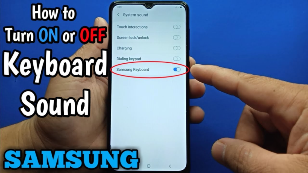 how to turn off keyboard sound on samsung